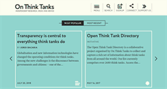 Desktop Screenshot of onthinktanks.org